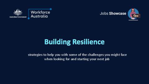 Building Resilience - Department Of Employment And Workplace Relations ...